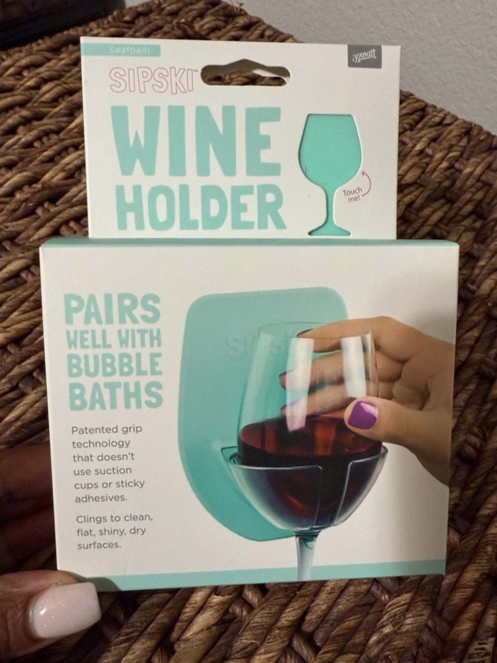 Sipski Seafoam Wine Holder - Bath Accessory